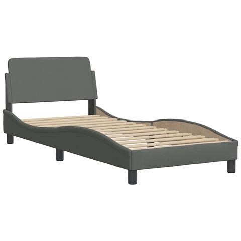 Giroletto senza Materasso Grigio Scuro 90x200 cm Tessuto - Foto 9