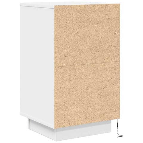 Comodini con Luci LED Bianco 38x34x65 cm - Foto 9