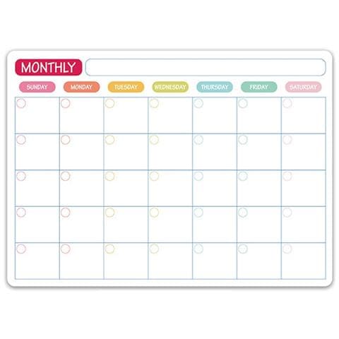 Set Di Magneti Da Frigorifero Magnetici: Lavagna Magnetica Calendario Per Pianificazione E Promemoria - Foto 3