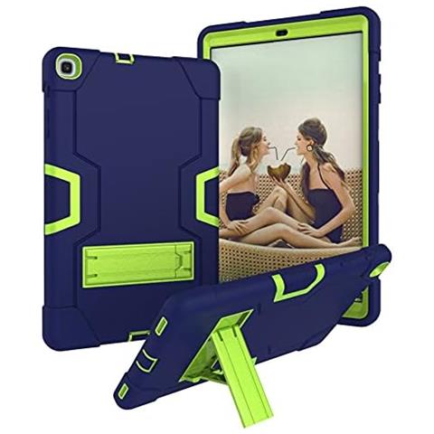 Custodia Per Samsung Galaxy Tab A8 10.5"" Armored Con Supporto Blu Navy - Foto 4