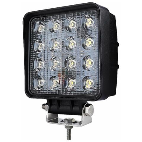 Faro Da Lavoro 16 Led Epistar A Largo Raggio Freddo 48w Ip67 - Foto 1