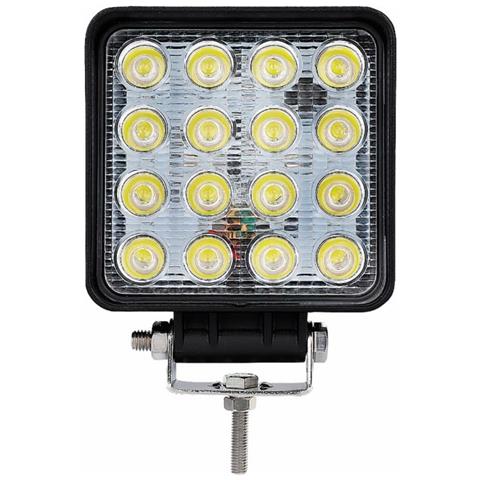 Faro Da Lavoro 16 Led Epistar A Largo Raggio Freddo 48w Ip67 - Foto 2