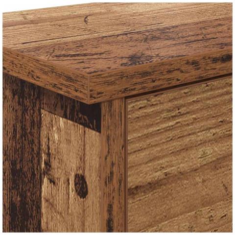 Appendiabiti a muro con porta Legno vecchio 80 x 20 x 30 cm - Foto 9