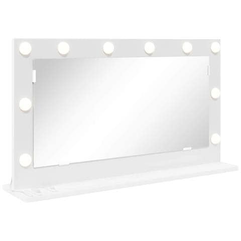 Specchio da Vanità con specchio Bianco 80 x 45 x 18 cm - Foto 1