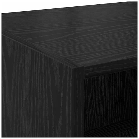 Credenza Rovere Nero 40 x 42,5 x 185 cm Legno multistrato - Foto 9