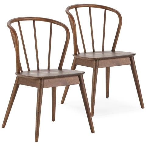 Pack 2 Sedie Brisa Color Noce, Legno Massello - Foto 1