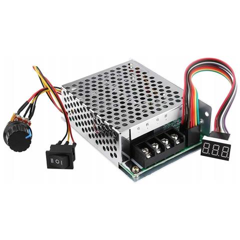 Regolatore Pwm Motore Dc 10-50v 40a - Display E Inversione Direzione | Potenza 2000w, Frequenza 15khz | Per Motori, Ventole, Led - Foto 2