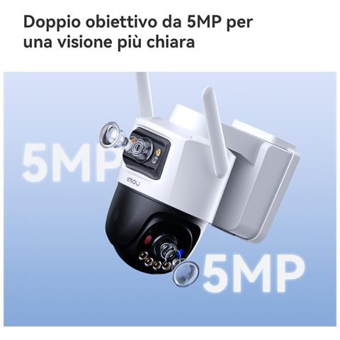 AOV Dual KIT Telecamera da esterno, motorizzata, 4G e Wi-Fi a batteria ricaricabile con doppia ottica, risoluzione 5MP + 5MP, sirena integrata e faretti, deterrenza attiva con luci rosse e blu, rilevamento movimento /umano, visione notturna a colori, comunicazione bidirezionale, Wi-Fi a 2.4GHz registrazione eventi continua su Micro SD fino a 512Gb - NVR o Cloud. Resistente alle intemperie IP66. Certificazione GDPR. Il Kit comprende il pannello solare da 8W, una SIM Dati 4G ed una SD da 128Gb - Foto 38