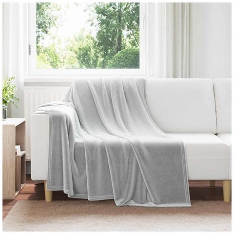 Coperte da Pile 6 pcs Grigio 150 x 200 cm Panno - Foto 2