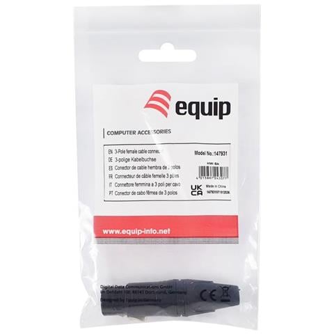 147931 cavo di collegamento 3-Pole XLR Nero - Foto 2