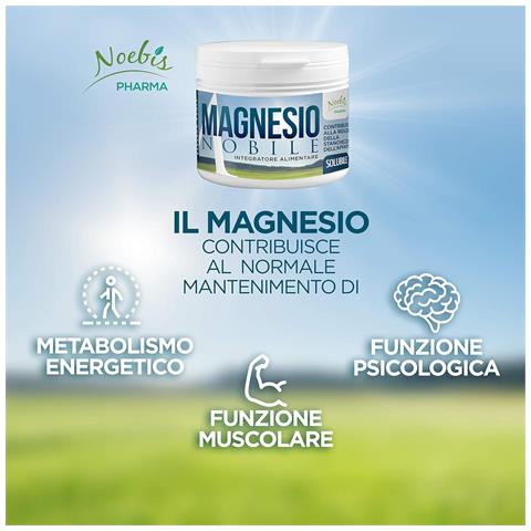 Magnesio Nobile Solubile 250 g - Magnesio Citrato in Polvere - Stanchezza, Affaticamento, Muscoli ed Energia - Foto 2