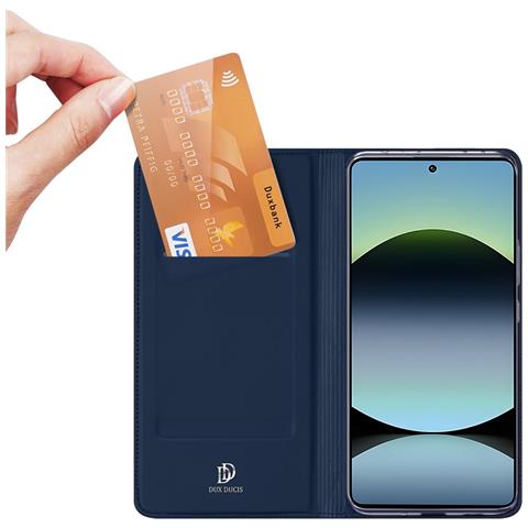 Cover per Redmi Note 14S 4G - Pelle /PU, Blu - Foto 4
