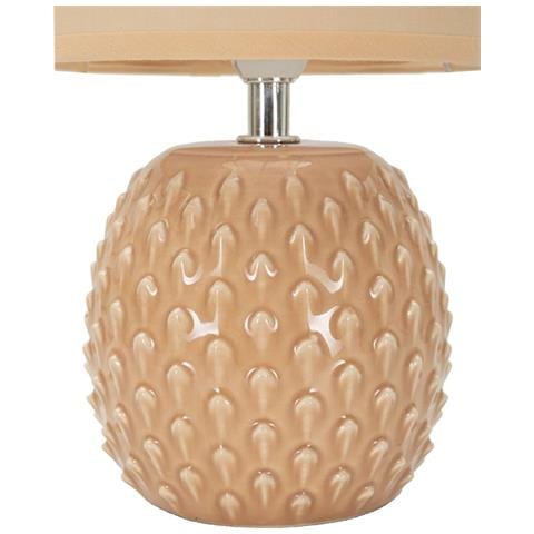 Lampada Da Comodino Pontus Pesca In Ceramica Con Paralume In Tessuto — Ø 14 Cm - Foto 2