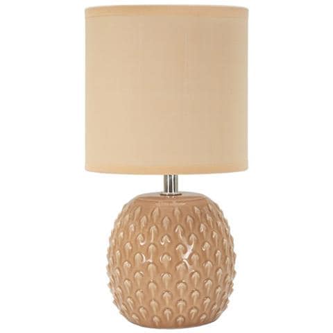 Lampada Da Tavolo Vkh98-beige-ceramica-14x14x27 Cm - Foto 1