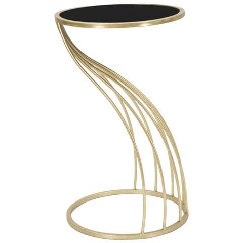 Tavolino Vkh548-oro-metallo-35x35x60 Cm - Foto 1