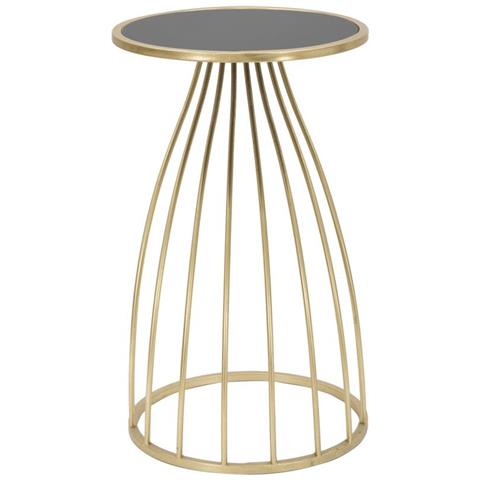 Tavolino Vkh548-oro-metallo-35x35x60 Cm - Foto 2