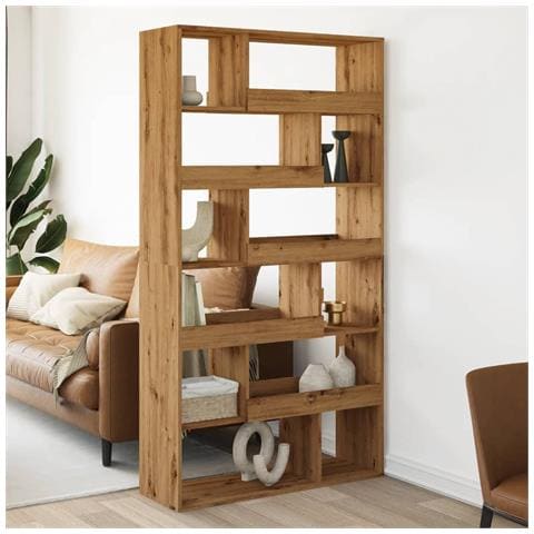 Libreria Rovere Artigianale 100x33x187,5 cm in Truciolato - Foto 2