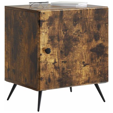 Armadio da Notte Rovere Fumo 43 x 34,5 x 50 cm - Foto 2