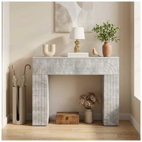 Tavolino da salotto Grigio Cemento 102 x 35 x 75 cm - Foto 2