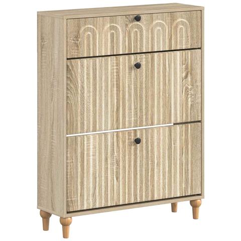 Mobile per scarpe ALKMAAR 78 x 24 x 103 cm Legno ingegnerizzato - Foto 1