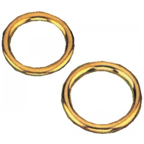 Set 200 Anello Per Tende Ottone Lucido Mm 19x25 E-100 Ferramenta Tendaggio - Foto 1