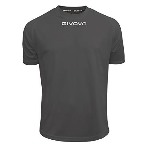 T - Shirt Givova One Givova Grigio Scuro Corsa Sport Uomo Staff Running Jogging Allenamento Relax Calcio Calcetto Torneo Scuola Sport - Taglia 2xl - Foto 1
