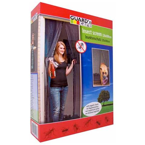 Tenda Zanzariera Magnetica Per Porte Finestre Mosche Insetti 220x100cm Nero - Foto 3