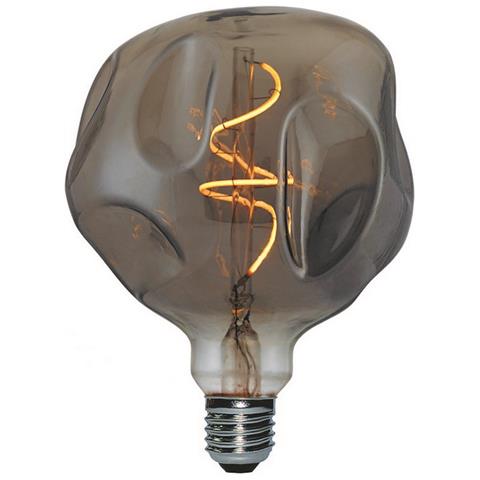 Lampadina Maxi Globo Bumped, Decorativa, Con Filamento A Spirale, Fumo In Vetro, 14 X 14 X 18,5 Cm, 1 X E27, 5w, 150lm, 2000k, 240v - Foto 1