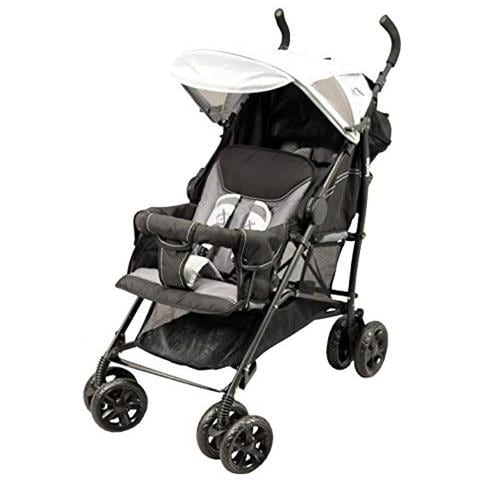 Gemellare Passeggino Ha Ombrello, Colore: Nero - Foto 1