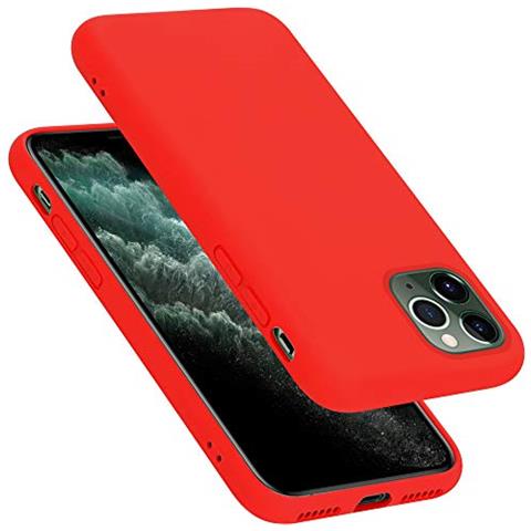 Custodia Compatibile Con Apple Iphone 11 Pro Max 6.5 In Liquid Rosso - Coperchio Protettivo In Silicone Tpu Flessibile - Foto 1