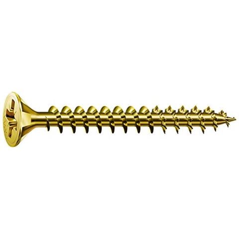 1081020350123 - Vite Universale, Testa Svasata, Taglio A Croce, T-star Plus, 4tagliare, Filettatura Piena, Zincato Passivato Giallo A2l, 1081020.300163 Milioni - Foto 1