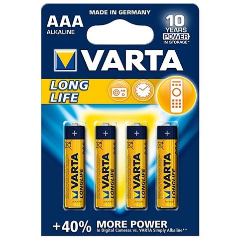Longlife Extra AAA, Alcalino, 1,5V, Blu, Giallo, AAA - Foto 1