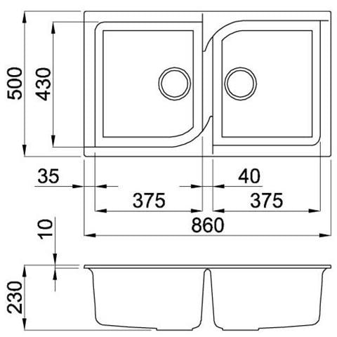 Lav. Ego 450 86x50 2v Bianco 52 Bianco 52 2 V - Foto 2