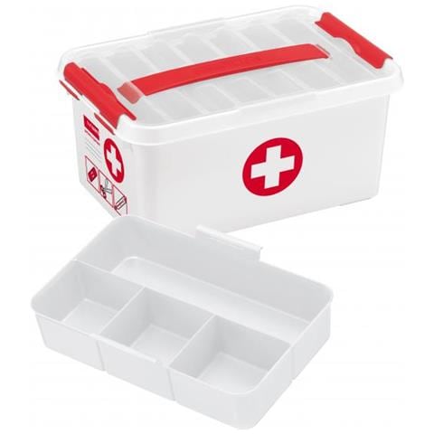 Sunware 8711112792197 Armadietto Portaoggetti Rettangolare Rosso, Bianco Cesto /contenitore - Foto 1