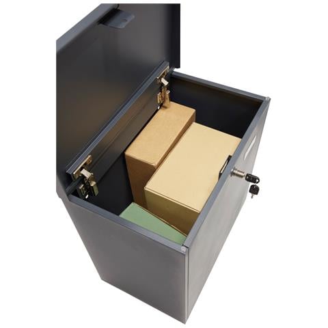 Bigpack Base Ep2104 Cassetta Postale In Acciaio Per Posta E Pacchi Molto Grandi, Cassetta Deposito Pacchi, Nera - Foto 3