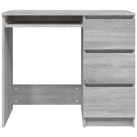 Scrivania Grigio Sonoma 90x45x76 Cm In Legno Multistrato - Foto 2