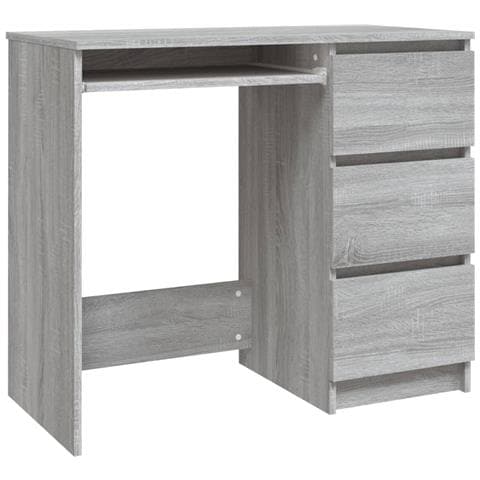 Scrivania Grigio Sonoma 90x45x76 Cm In Legno Multistrato - Foto 1