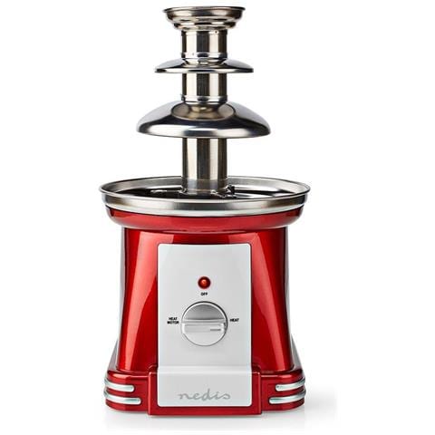 Fontana Di Cioccolato Party 90w 3 Livelli Lavabile Acciaio Inox Rossa - Foto 3