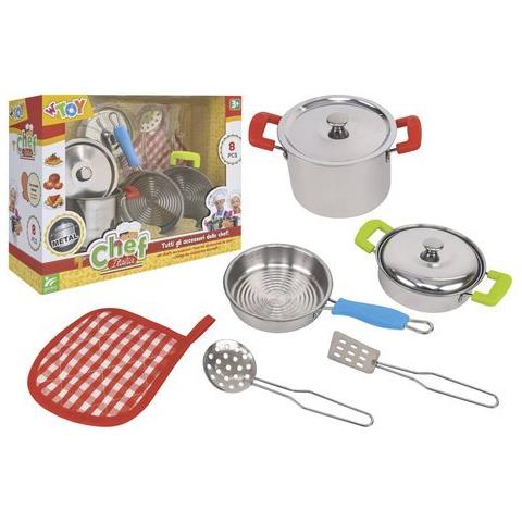 Pentoline In Metallo Con Accessori Cucina 8 Pz - Foto 2