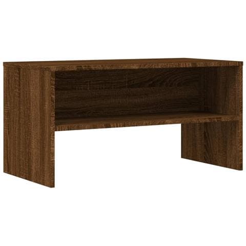 Mobile Porta Tv Rovere Marrone 80x40x40 Cm In Legno Multistrato - Foto 2