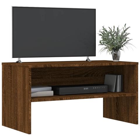 Mobile Porta Tv Rovere Marrone 80x40x40 Cm In Legno Multistrato - Foto 3