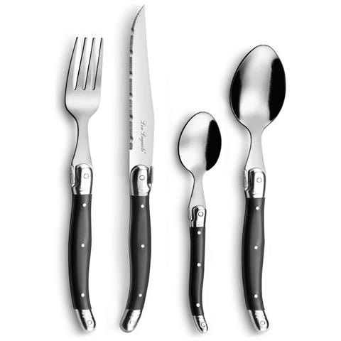 Set Di Posate Rustic 24 Pezzi Bicolore Metallo - Foto 1