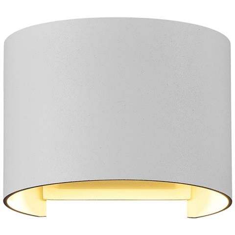 Lampada Da Parete Moderna Da Esterno Metallo Bianco Led 6w Ip54 - Foto 1
