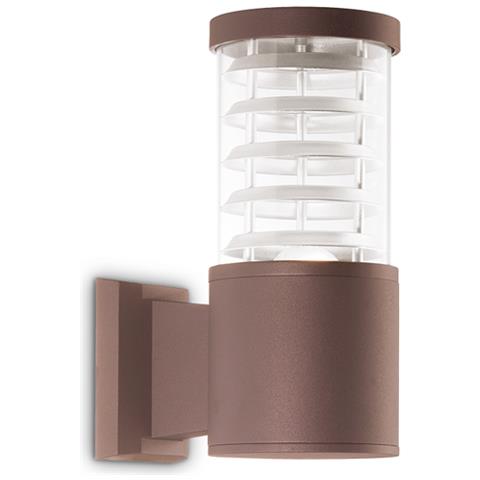 Applique Da Parete Contemporaneo Tronco Alluminio Coffee E27 42w Ip44 - Foto 1