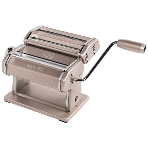 Marcato Atlas 150 - Macchina Per Pasta In Alluminio Anodizzato Verde Con Accessori Per Lasagne, Fettuccine, Tagliolini E 11 Formati Extra