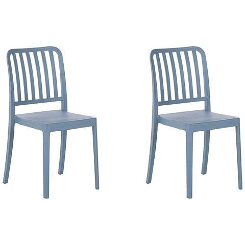Set Di 2 Sedie Da Giardino Blu Sersale - Foto 2