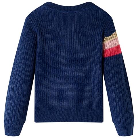 Maglione Per Bambini Lavorato A Maglia Blu Marino 104 - Foto 2