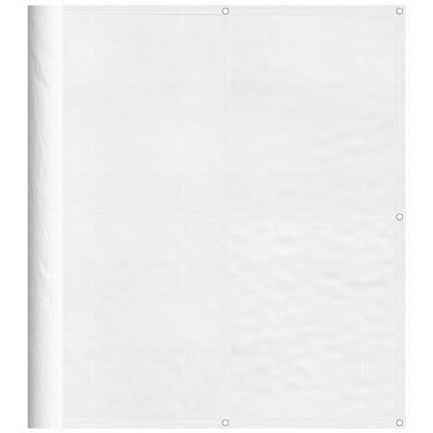 Paravento Da Balcone Bianco 120x700 Cm 100% Poliestere Oxford - Foto 2