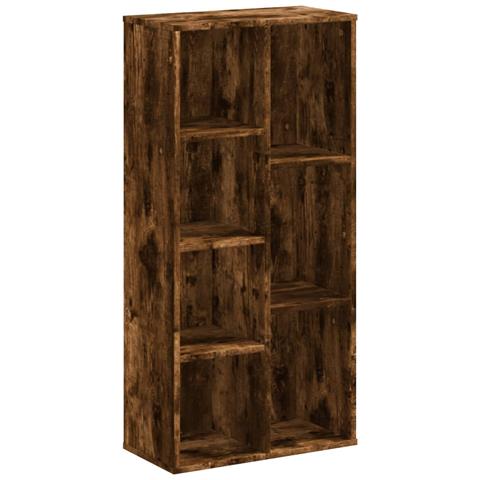 Libreria Rovere Fumo 50x25x105 Cm In Legno Multistrato - Foto 2