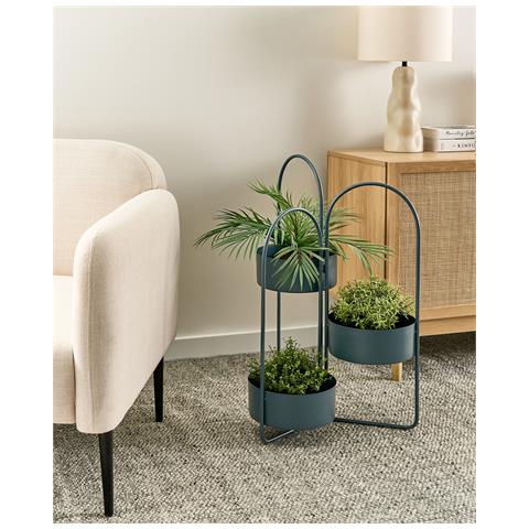 Supporto Per Vasi Colutena Metallo 56 Cm Blu Scuro - Foto 1